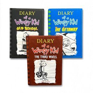 Diary of a Wimpy Kid, 3 books, EUC, summer reading